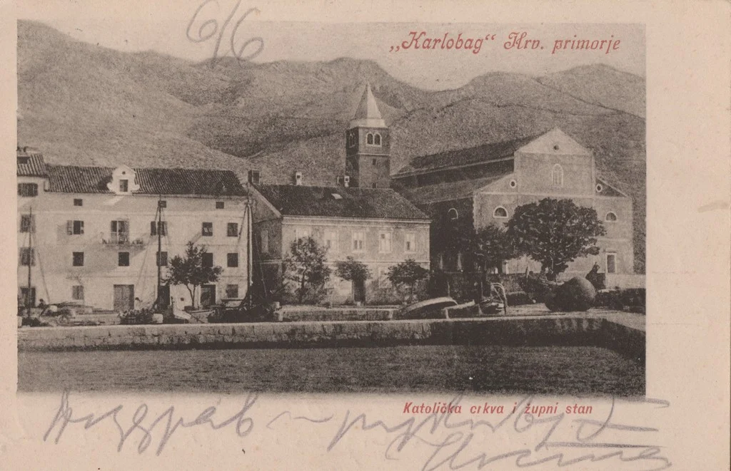 View of the parish house and St. Charles Borromeo Church, 1906