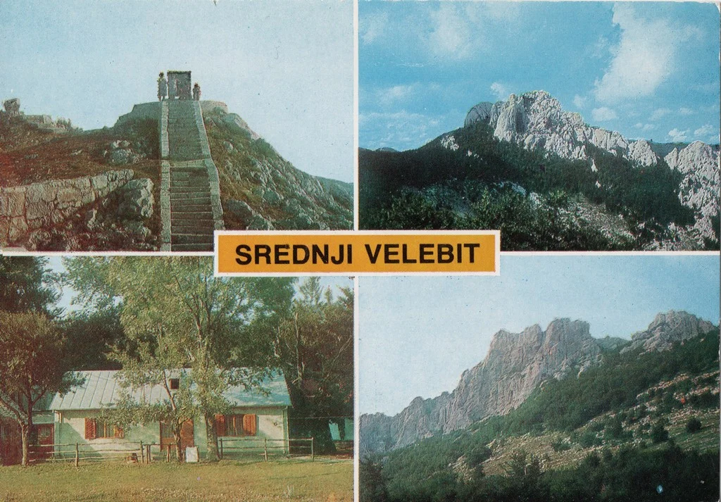 Postcard Middle Velebit - Kubus and peaks