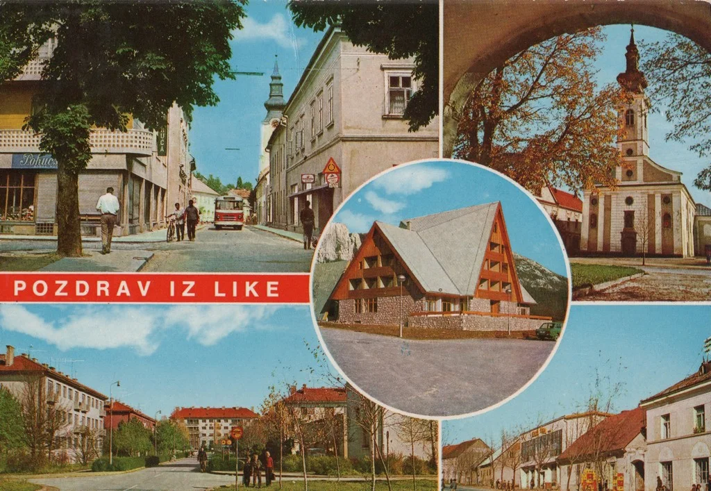 Postcard Greetings from Lika - Gospić, Otočac, Lički Osik, Perušić, and Oštarije