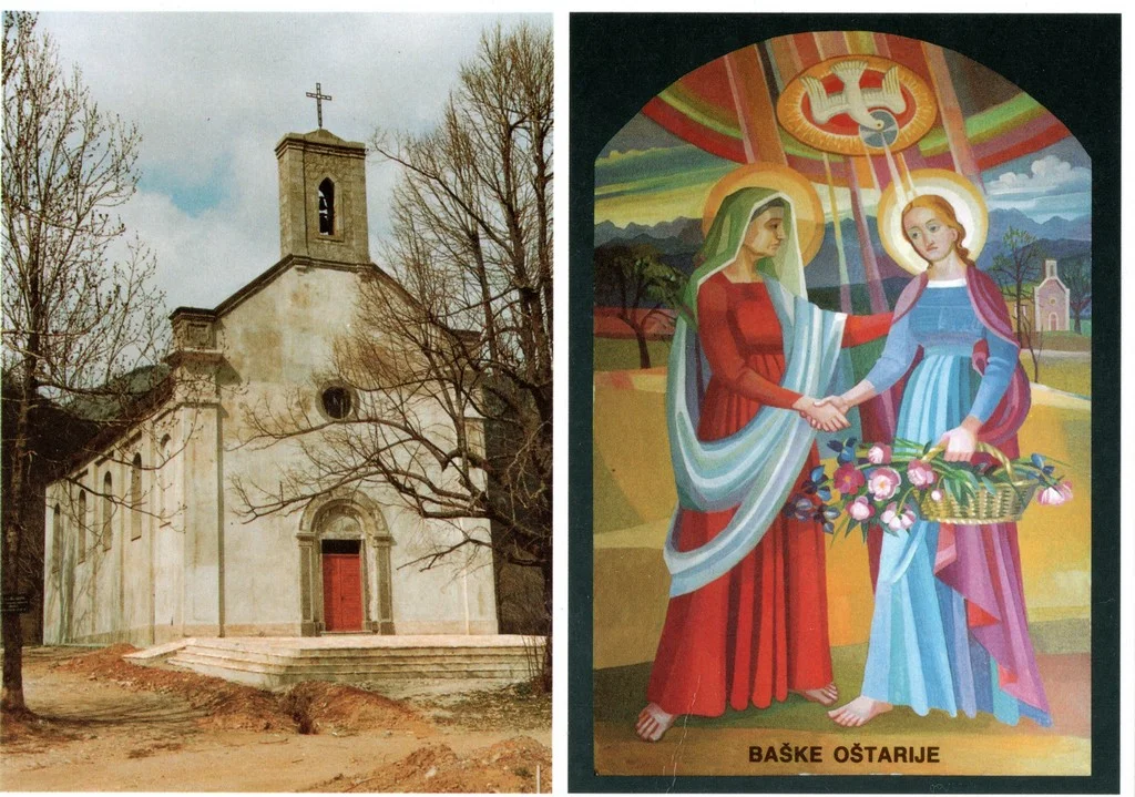 The Church of the Visitation of Mary and the altar painting