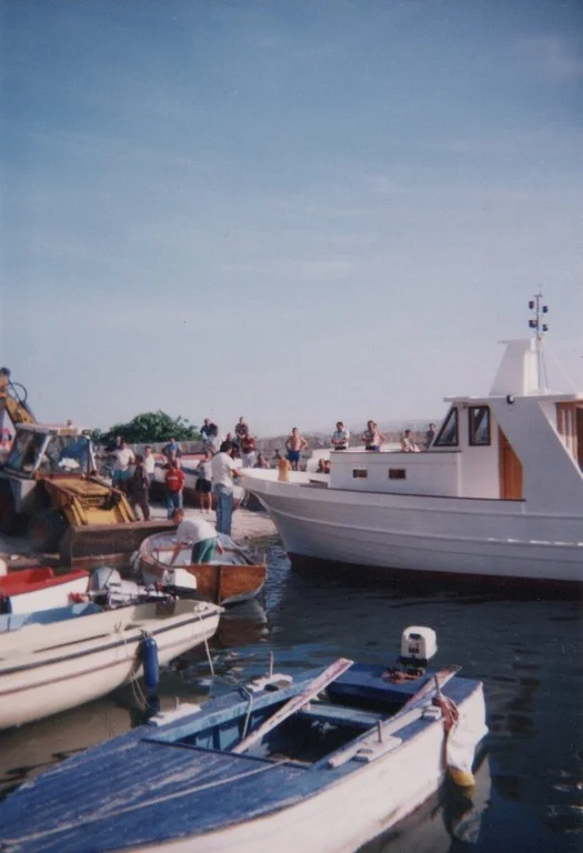 Porinuće drvenog broda DE & DA, 1996.